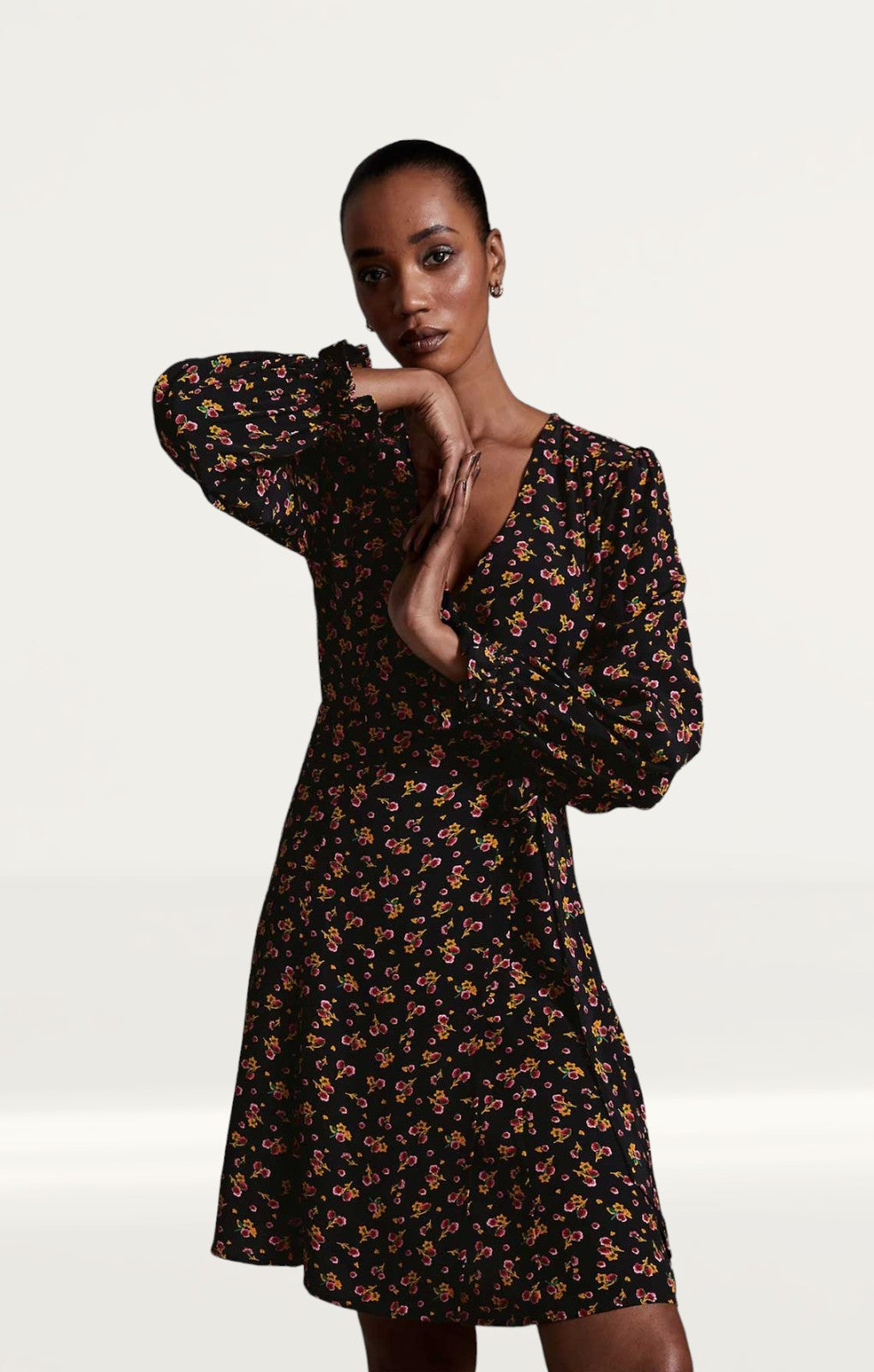 M&S X Ghost Floral Wrap Dress