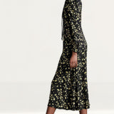 M&S X Ghost Tie Neck Midi