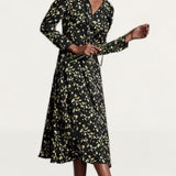 M&S X Ghost Tie Neck Midi
