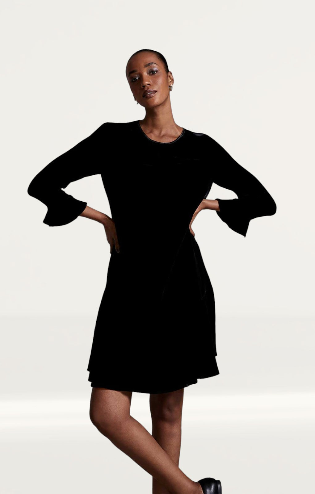 M&S X Ghost Velvet Swing Dress