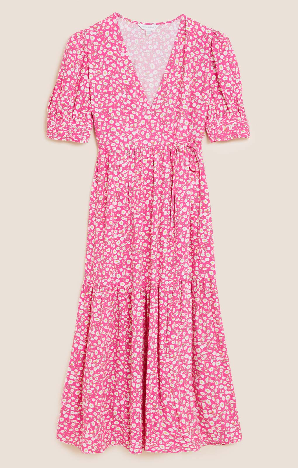 M&S X GHOST Ditsy Smocked Midi Dress product image