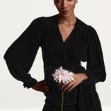 M&S X Ghost Velvet Wrap Top product image