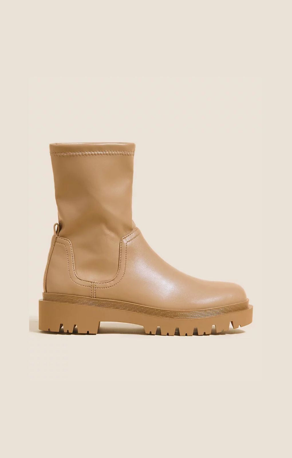 M&S Chunky Cleated Flatform Ankle Boots