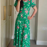 M&S X Ghost Green Floral Midi Dress