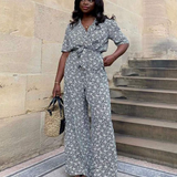 M&S X Ghost Ditsy Wrap Midi Jumpsuit product image
