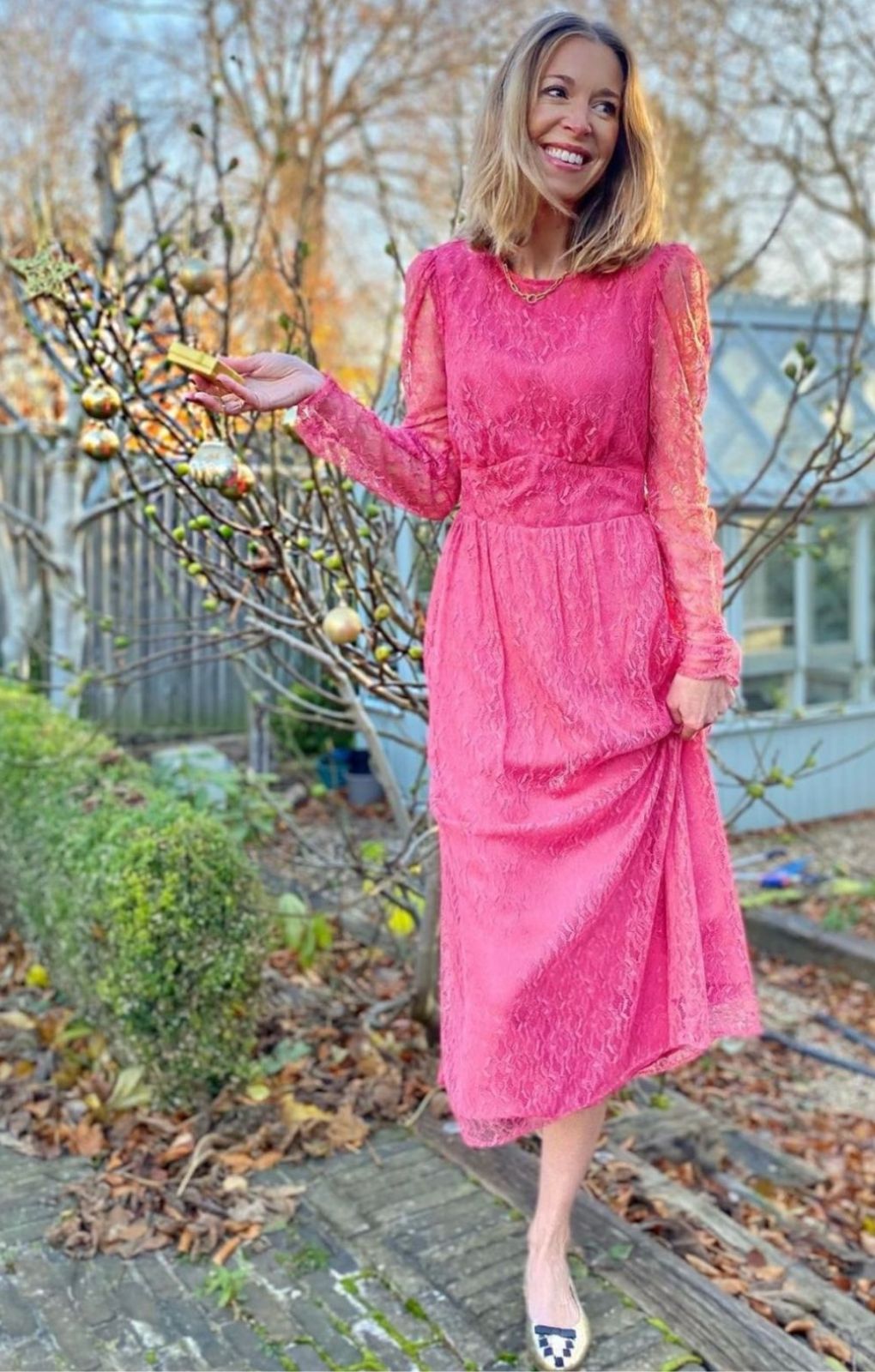 M&S X Ghost Lace Midi Dress