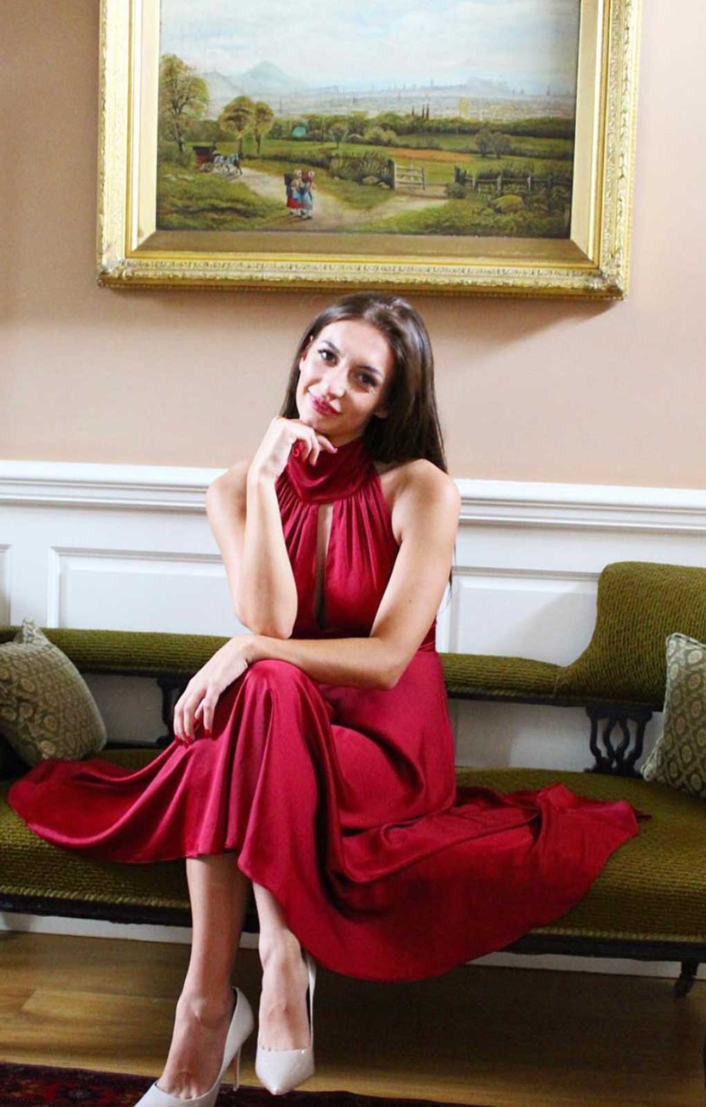 House of Zana Marilyn in Ruby Dress
