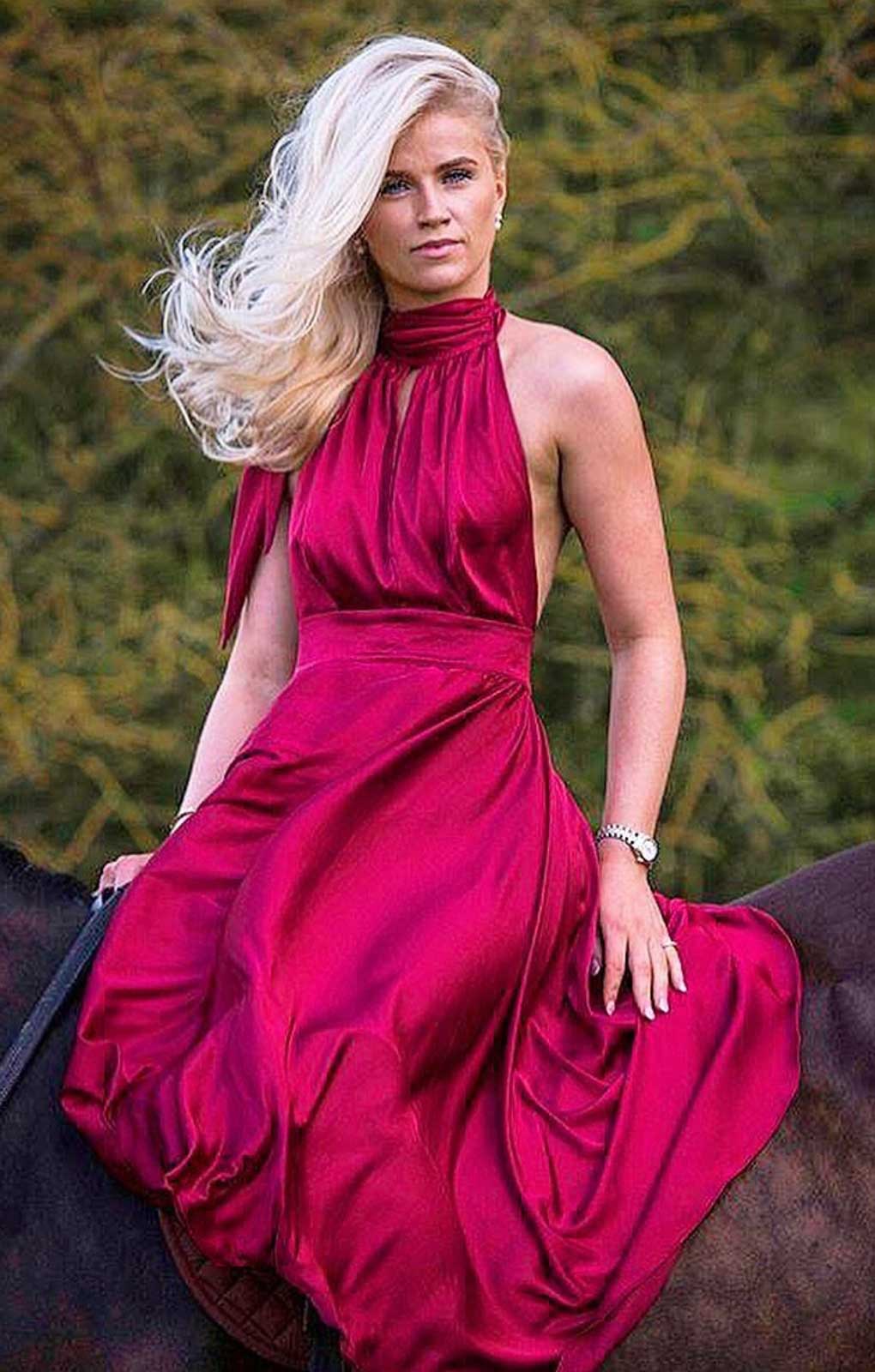House of Zana Marilyn in Ruby Dress