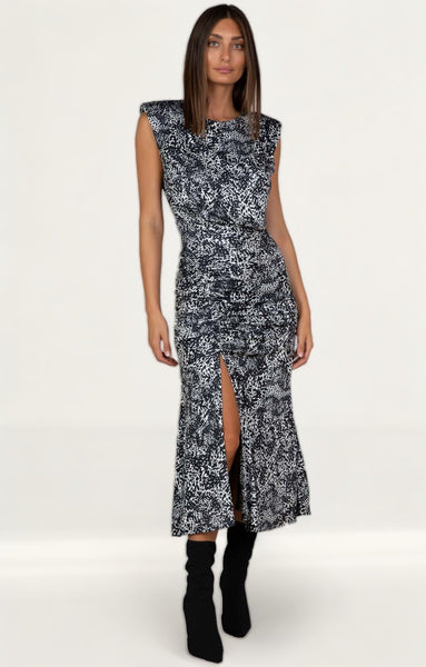 Rent Misha Blue Leora Midi Dress | Hirestreet