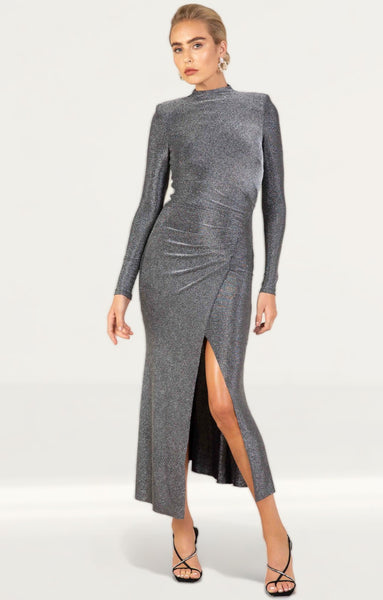 Rent Misha Silver Marcella Dress