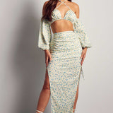 Misspap Ditsy Floral Side Split Two Piece Co-ord Set product image