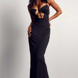 Misspap Double Layer Stretch Multi Strap Maxi Dress product image