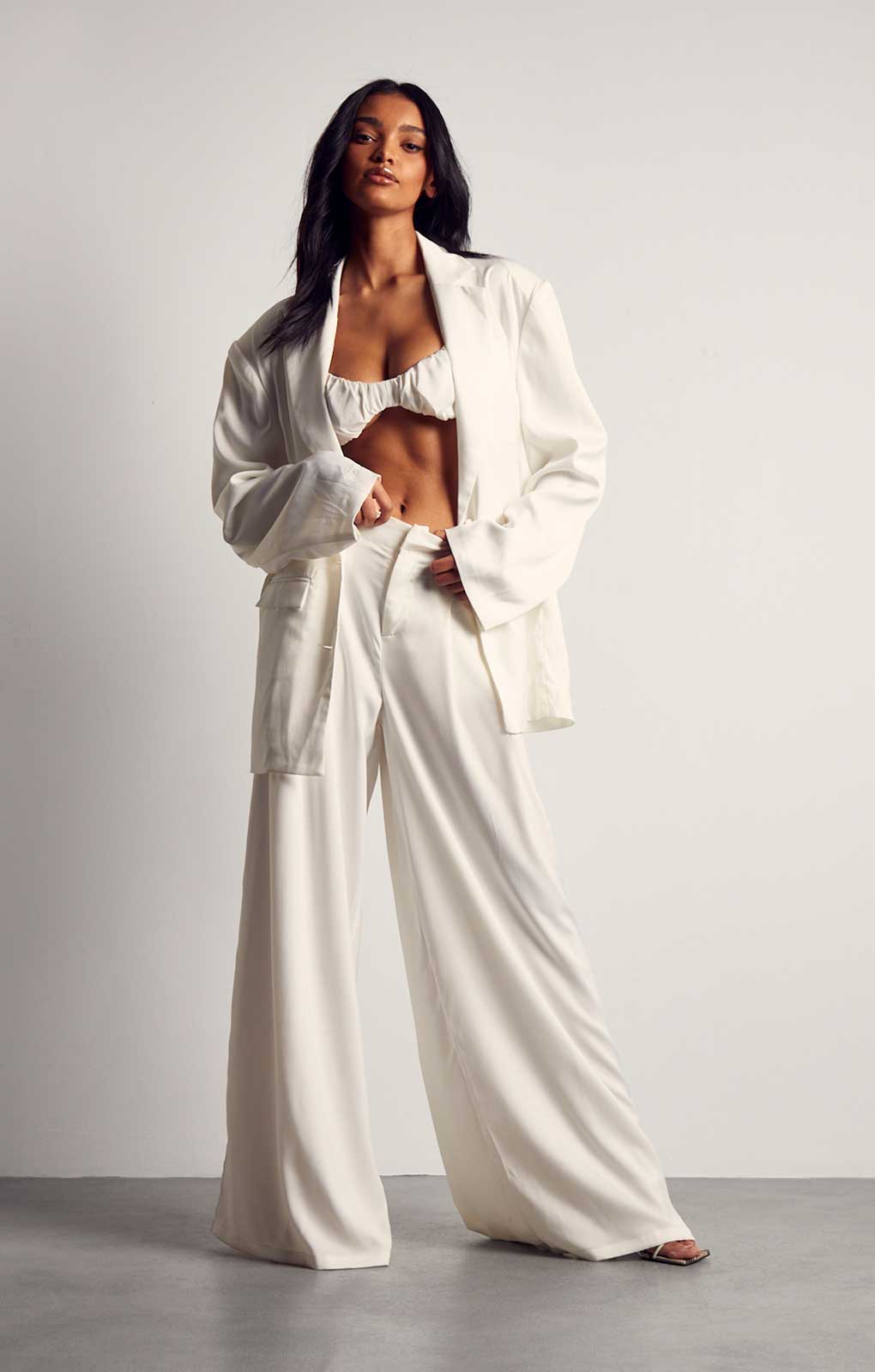 MissPap Ivory Blazer & Trouser Co-Ord