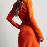 MissPap Orange Ruched Co-Ord