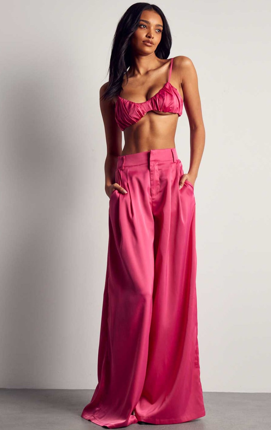 Misspap Fuschia Top & Trouser Co-Ord