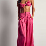 Misspap Fuschia Top & Trouser Co-Ord