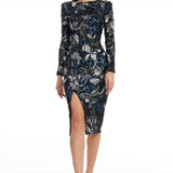 Dress The Population Navy Natalie Dress