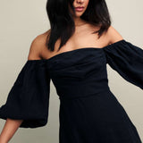 Nobody's Child Black Maxine Midi Dress