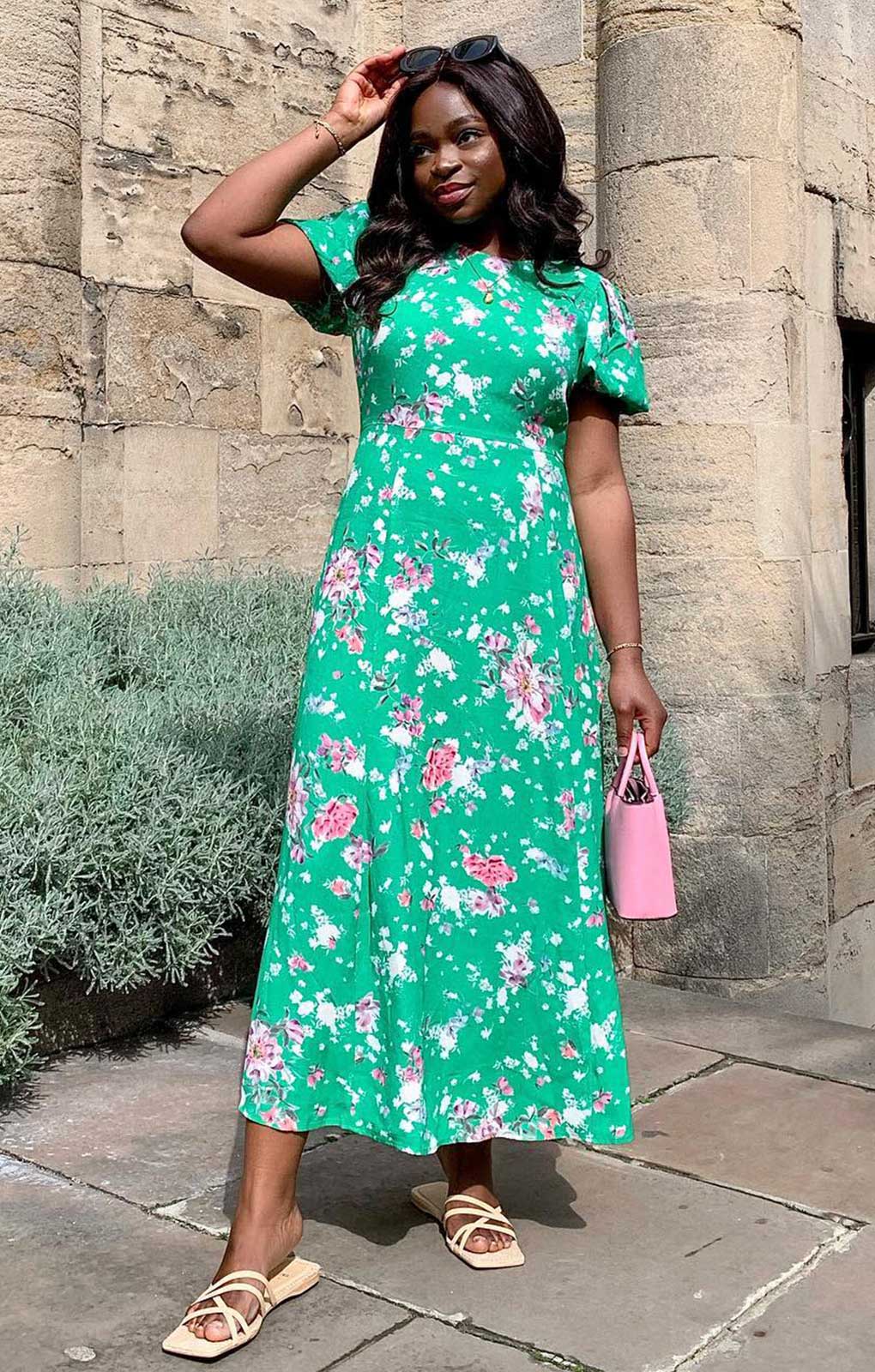 M&S X Ghost Green Floral Midi Dress product image