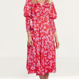 Never Fully Dressed Red/Pink Print Victoria Dress product image