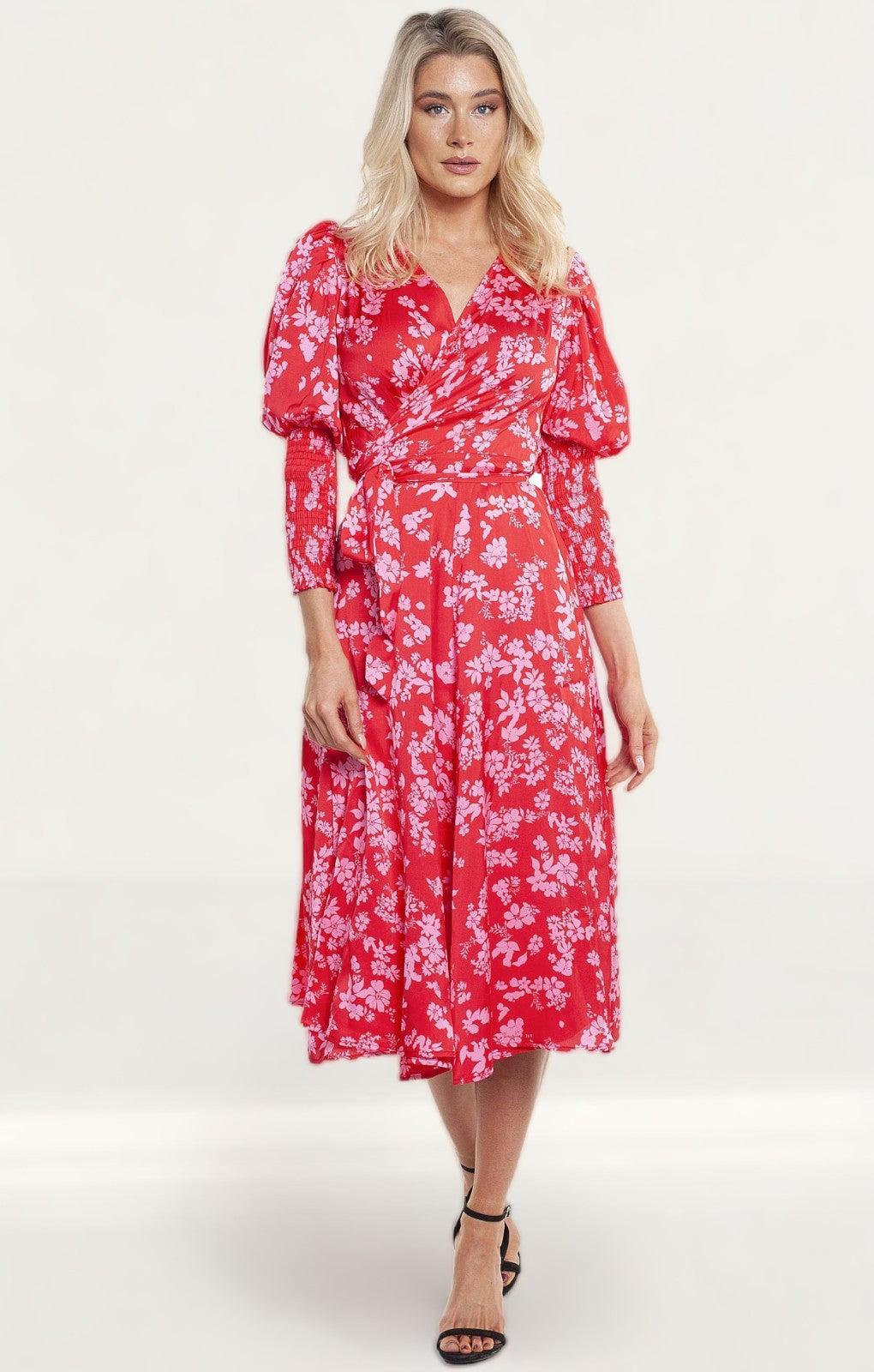 Never Fully Dressed Red/Pink Print Victoria Dress