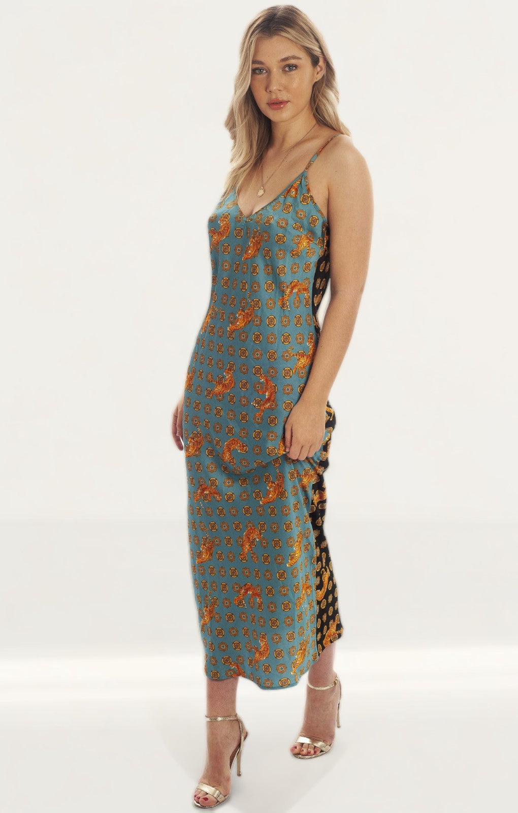 Never Fully Dressed Tiger Print Maxi Dress product image