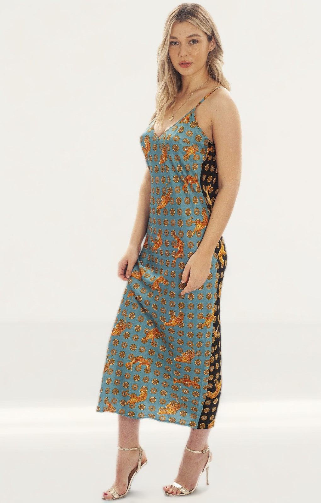 Never Fully Dressed Tiger Print Maxi Dress product image