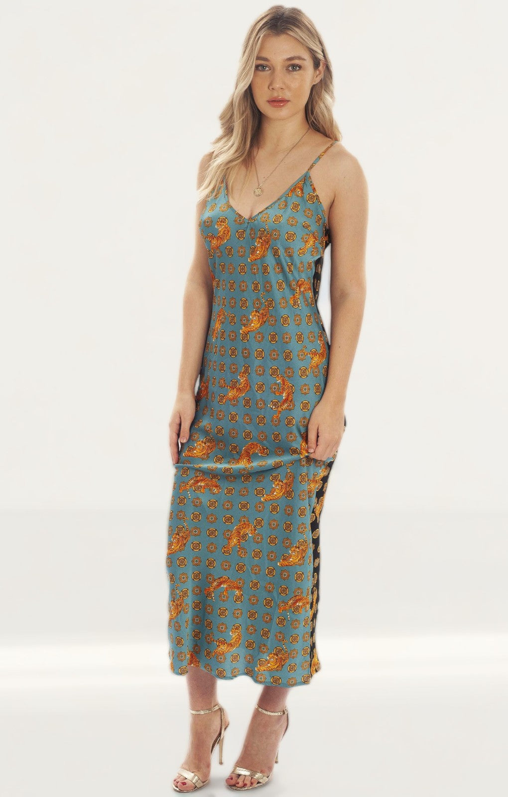 Never Fully Dressed Tiger Print Maxi Dress product image