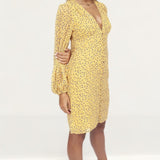 Never Fully Dressed Yellow Floral Print Mini Dress product image