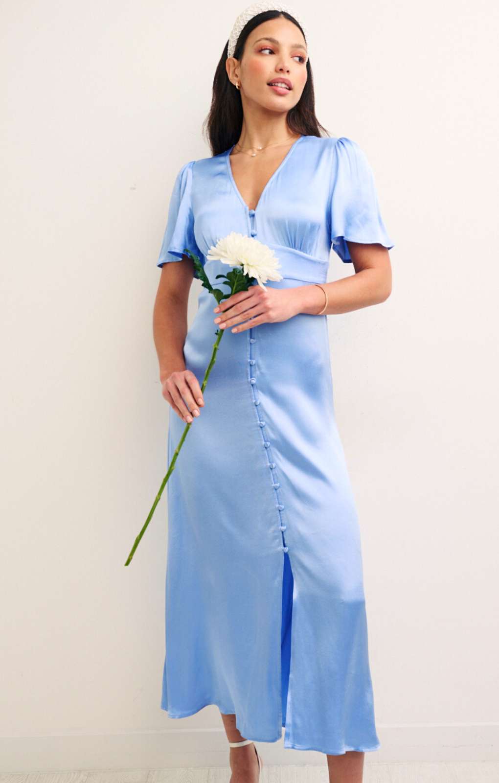 Nobody's Child Blue Erin Midaxi Dress