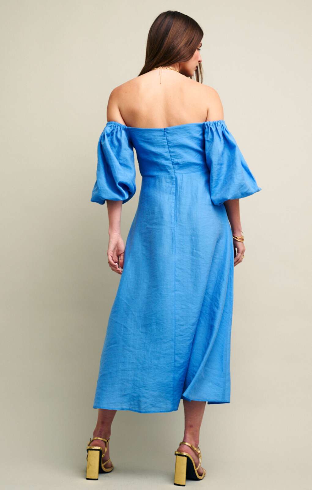 Nobody's Child Blue Maxine Midi Dress