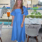 Nobody's Child Blue Maxine Midi Dress