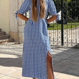 Nobody's Child Cut Out Gingham Esme Midi Dress product image