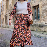 Nobody's Child Autumnal Floral Cecile Maxi Dress
