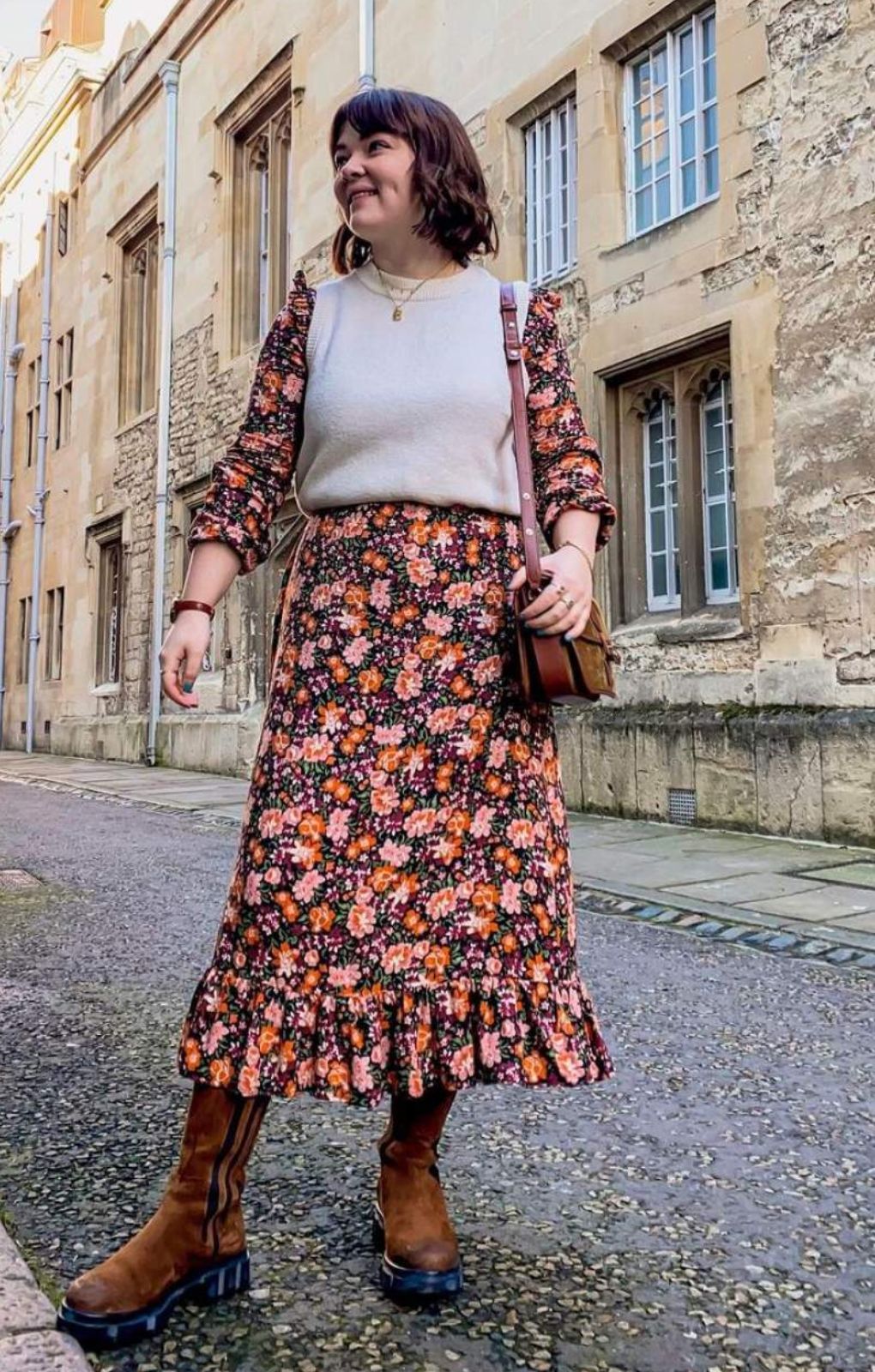 Nobody's Child Autumnal Floral Cecile Maxi Dress