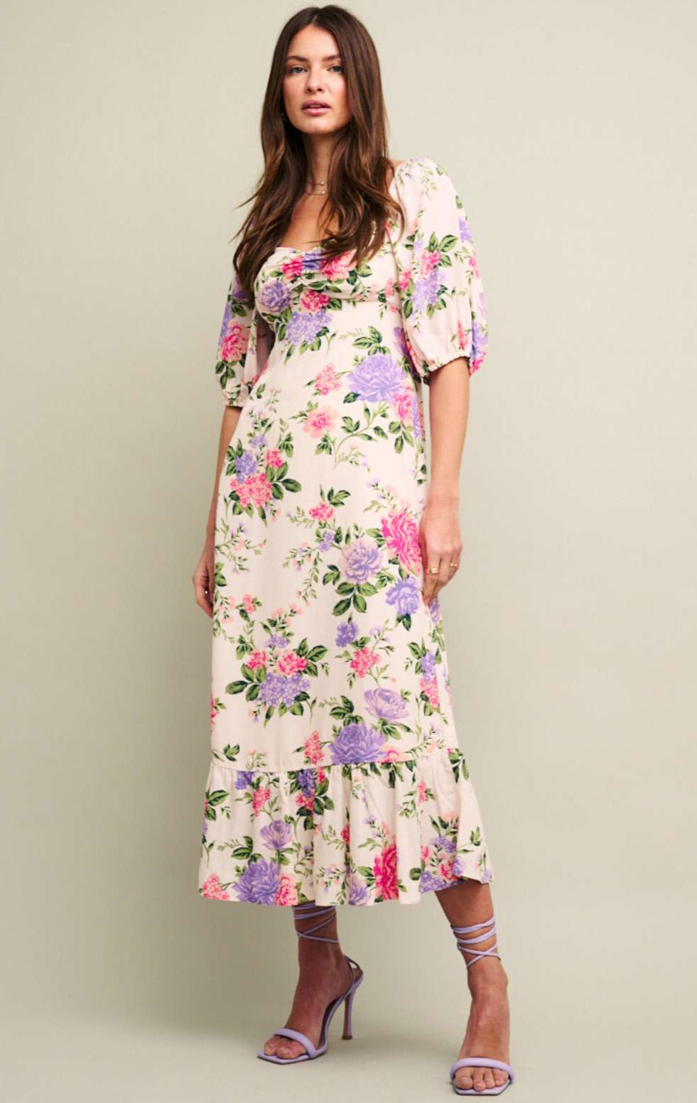 Nobody's Child Floral Darcie Midi