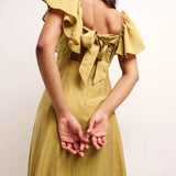 Nobody's Child Olive Green Dove Midi Dress