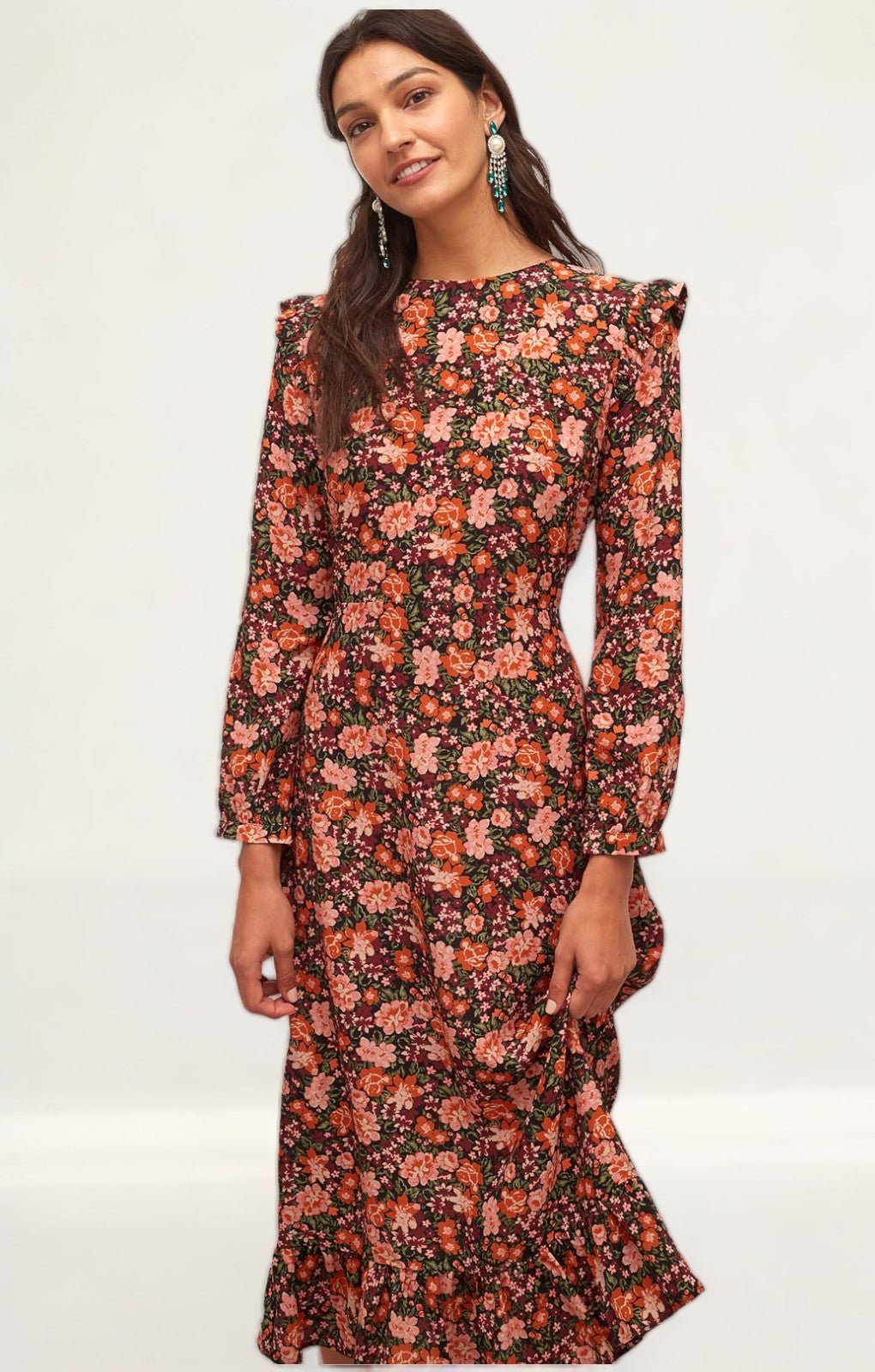 Nobody's Child Autumnal Floral Cecile Maxi Dress product image