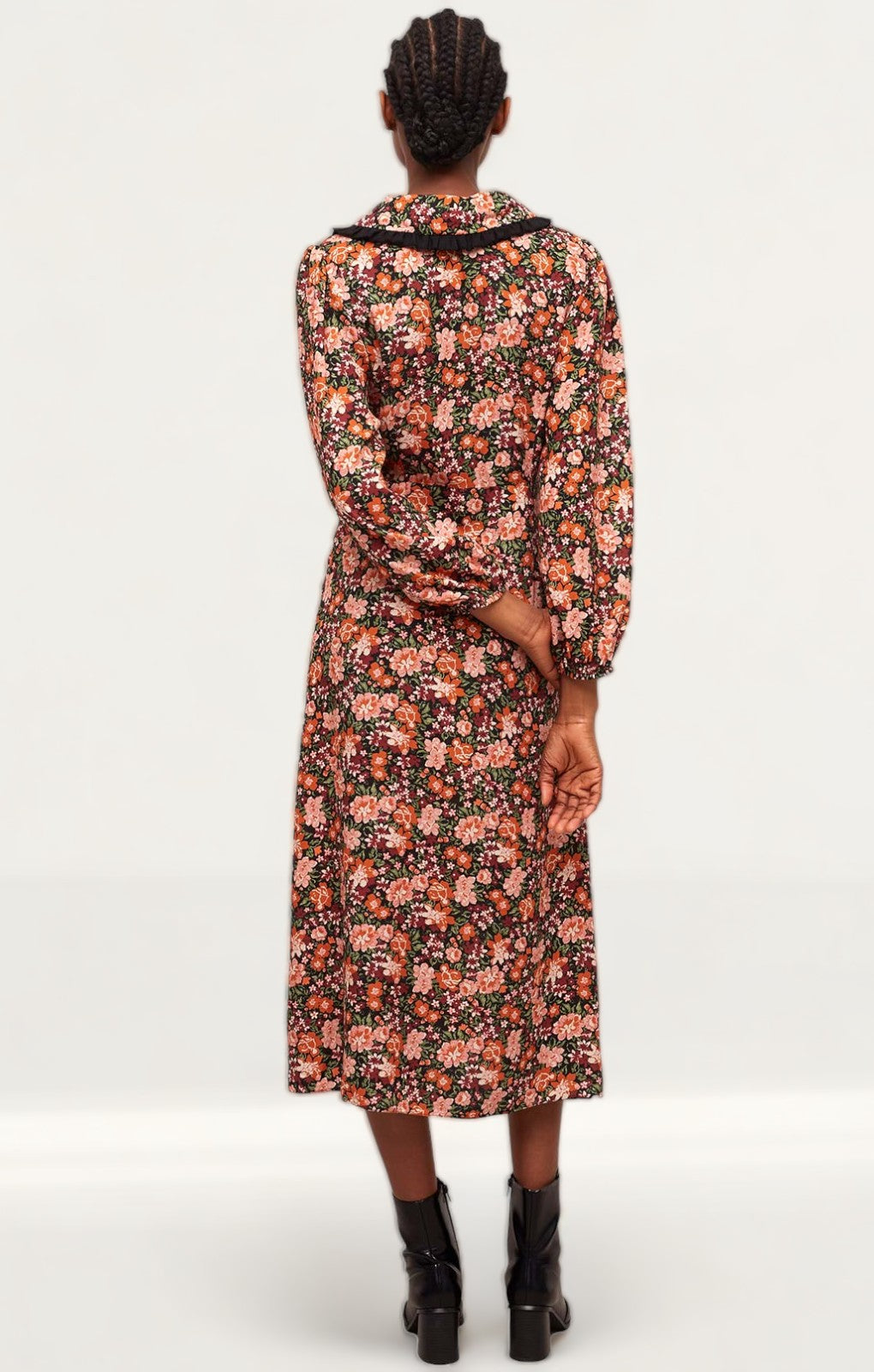 Nobody's Child Autumnal Floral Phoebe Collared Midi Dress product image