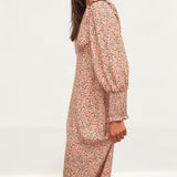 Nobody's Child Cream Multi Floral Ariana Midi Dress
