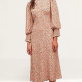 Nobody's Child Cream Multi Floral Ariana Midi Dress
