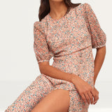 Nobody's Child Cream Multi Floral Ariana Midi Dress product image