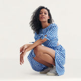 Nobody's Child Cut Out Gingham Esme Midi Dress
