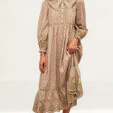 Nobody's Child Green Floral Katie Smock Midi Dress