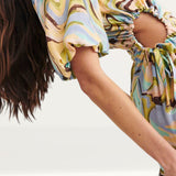 Nobody's Child Marieanne Camo Multi Rebecca Cut Out Midi Dress
