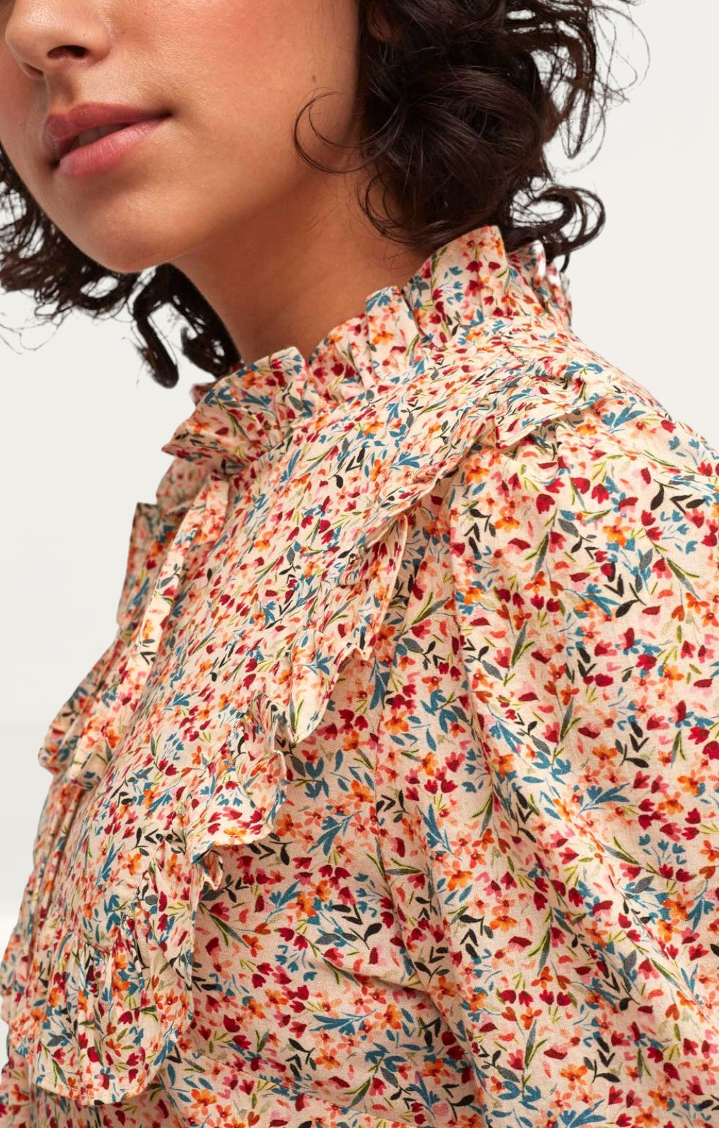 Nobody's Child Multi Ditsy Floral Shellie Midi Dress