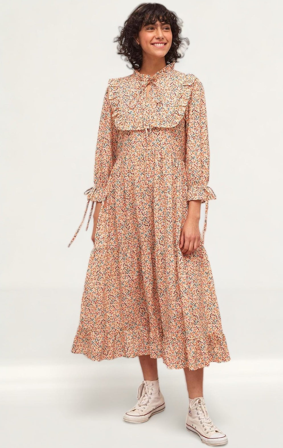 Nobody's Child Multi Ditsy Floral Shellie Midi Dress