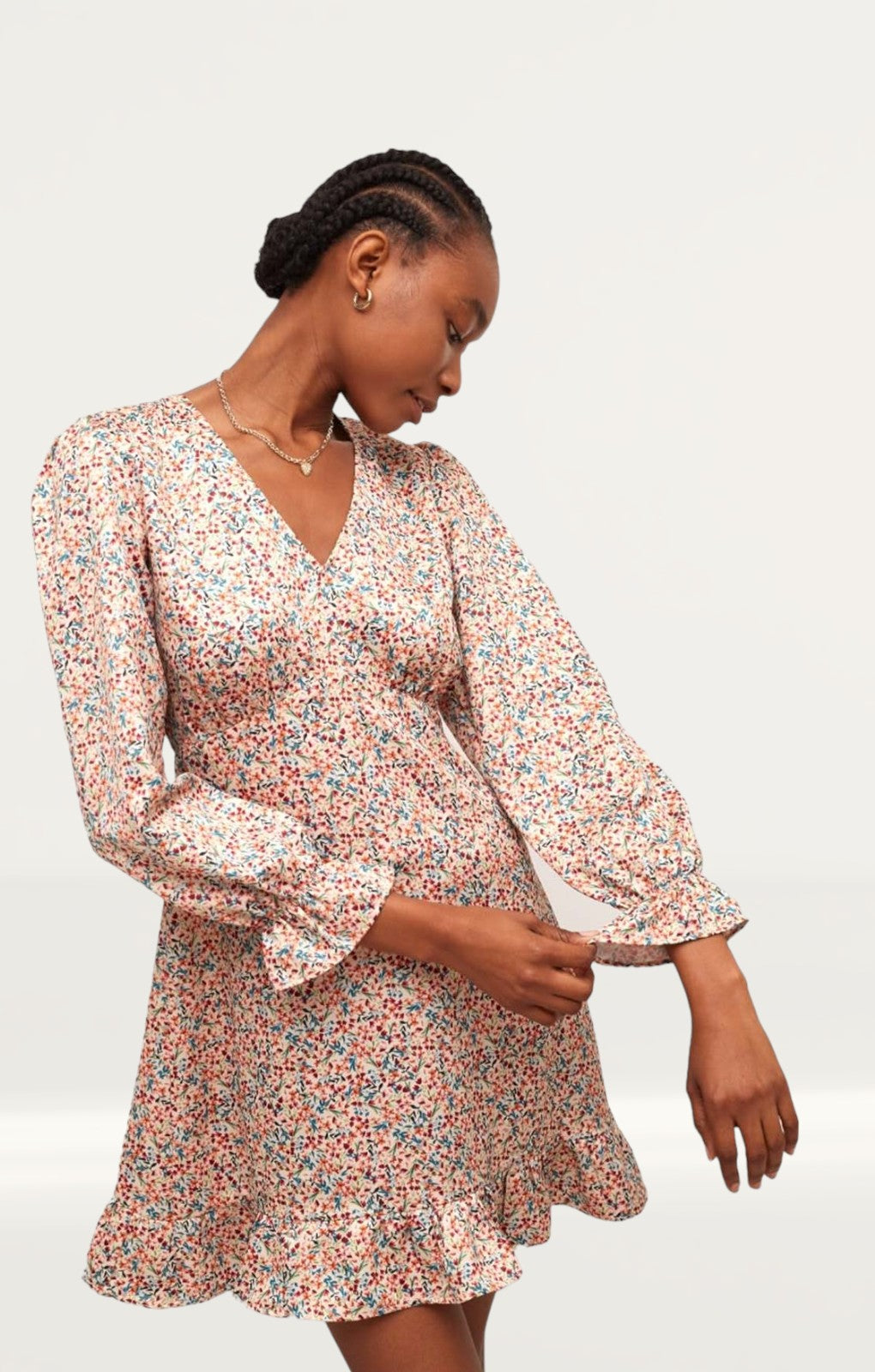 Nobody's Child Multi Ditsy Floral Trinny Mini Dress