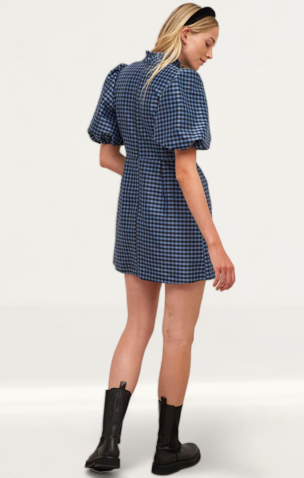 Nobody's Child Navy Check Emma Mini Dress product image
