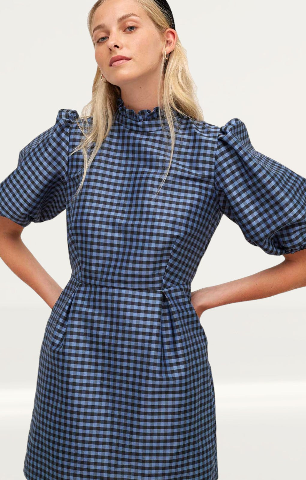 Nobody's Child Navy Check Emma Mini Dress product image